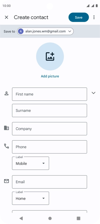 Press the drop down list next to 