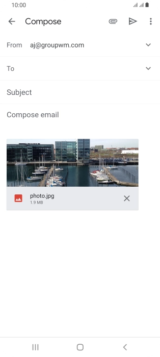 Press the field next to 