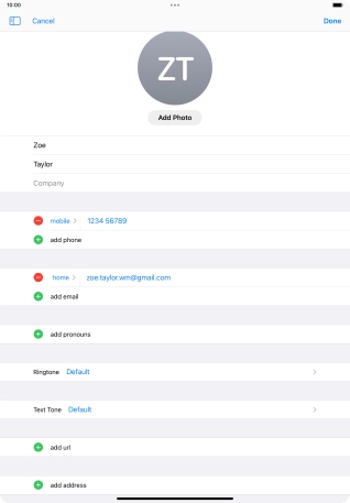 Press Done. Press Done.