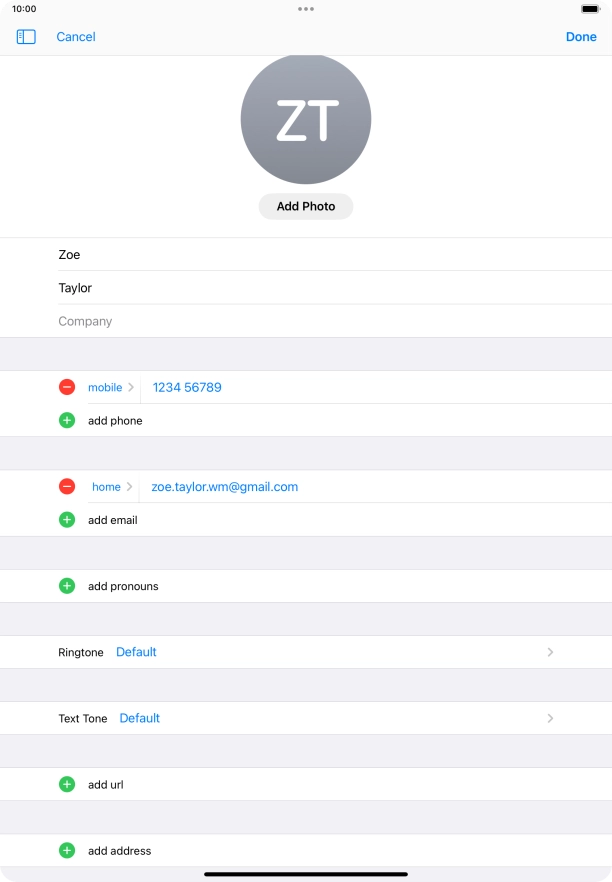 Press Done. Press Done.