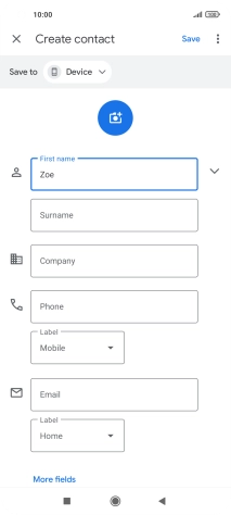 Press Surname and key in the required last name.