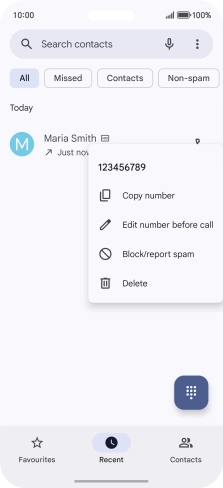 Press Block/report spam.