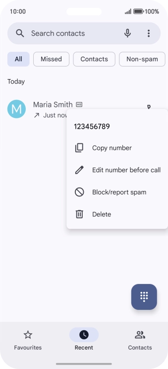 Press Block/report spam.