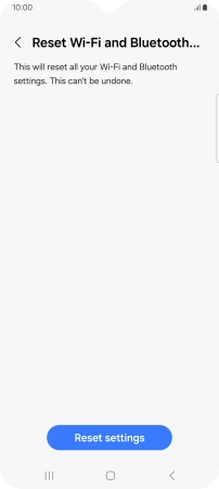 Press Reset settings.