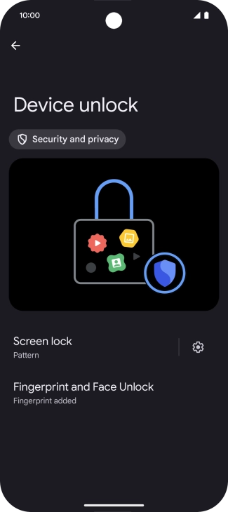 Press Screen lock and key in the additional phone lock code you created earlier. Press Screen lock and key in the additional phone lock code you created earlier.