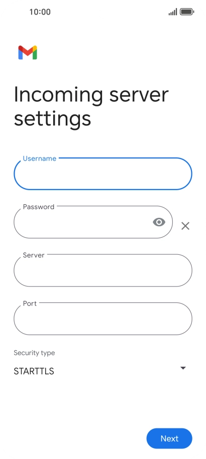Press the field below 