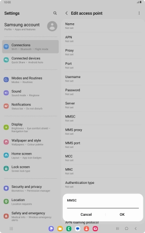 Key in http://mms.vodafone.co.uk/servlets/mms and press OK.
