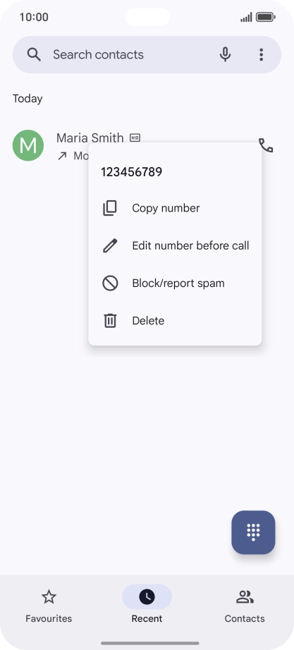 Press Block/report spam.