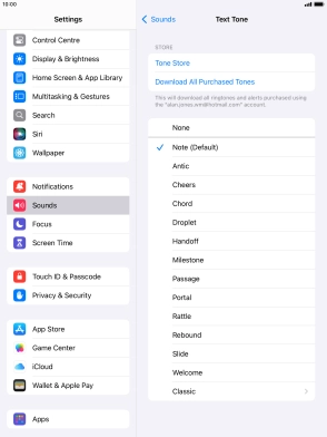 Press the required message tones to hear them.