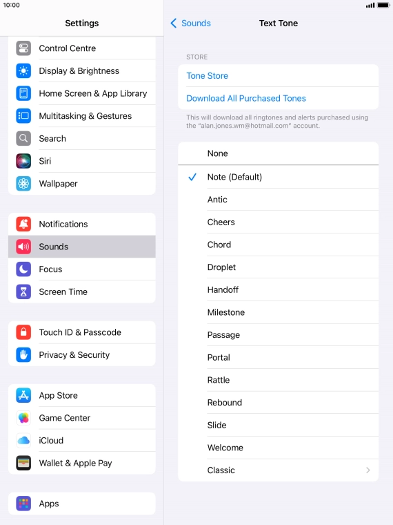 Press the required message tones to hear them.