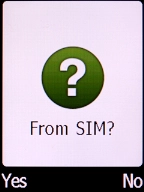 Press the Left selection key.