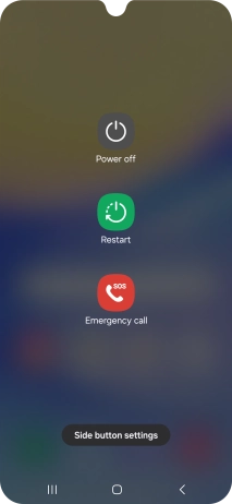 Press Power off. Press Power off.