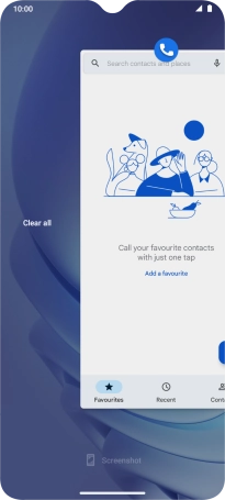 Press Clear all. Press Clear all.