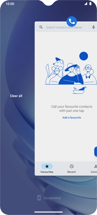 Press Clear all. Press Clear all.