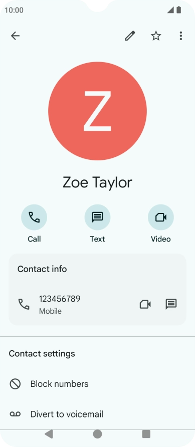 Press the Home key to return to the home screen.