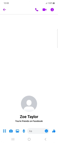 Press the text input field. Press the text input field.