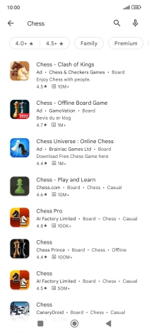 Press the required app.