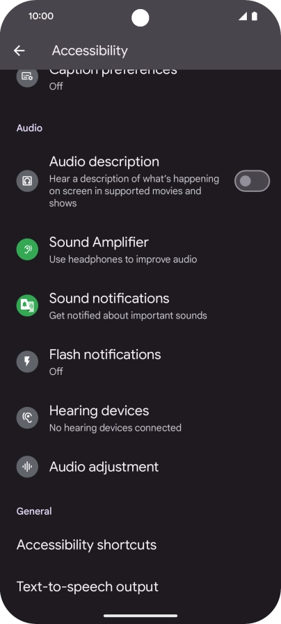 Press the required category below 