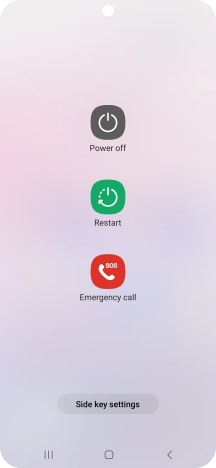 Press Power off. Press Power off.