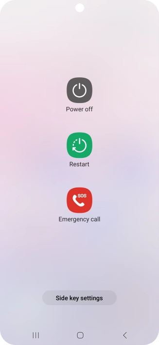 Press Power off. Press Power off.