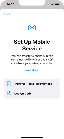 Press Use QR Code. Press Use QR Code.