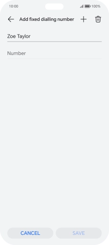 Press Number and key in the required phone number.