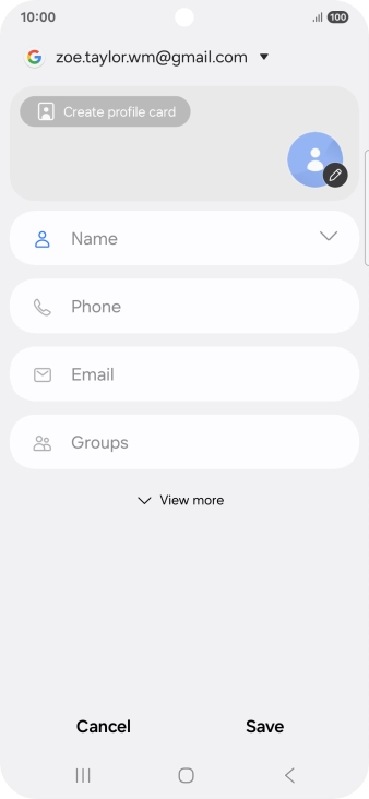 Press the address book drop down list.