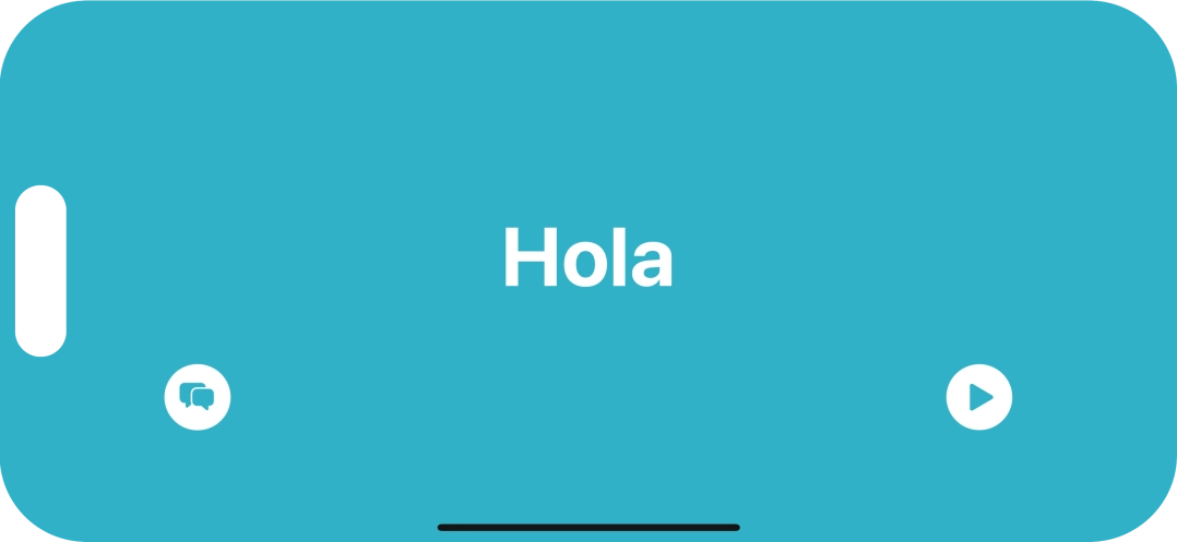Press the split view icon to go back to display of both languages.