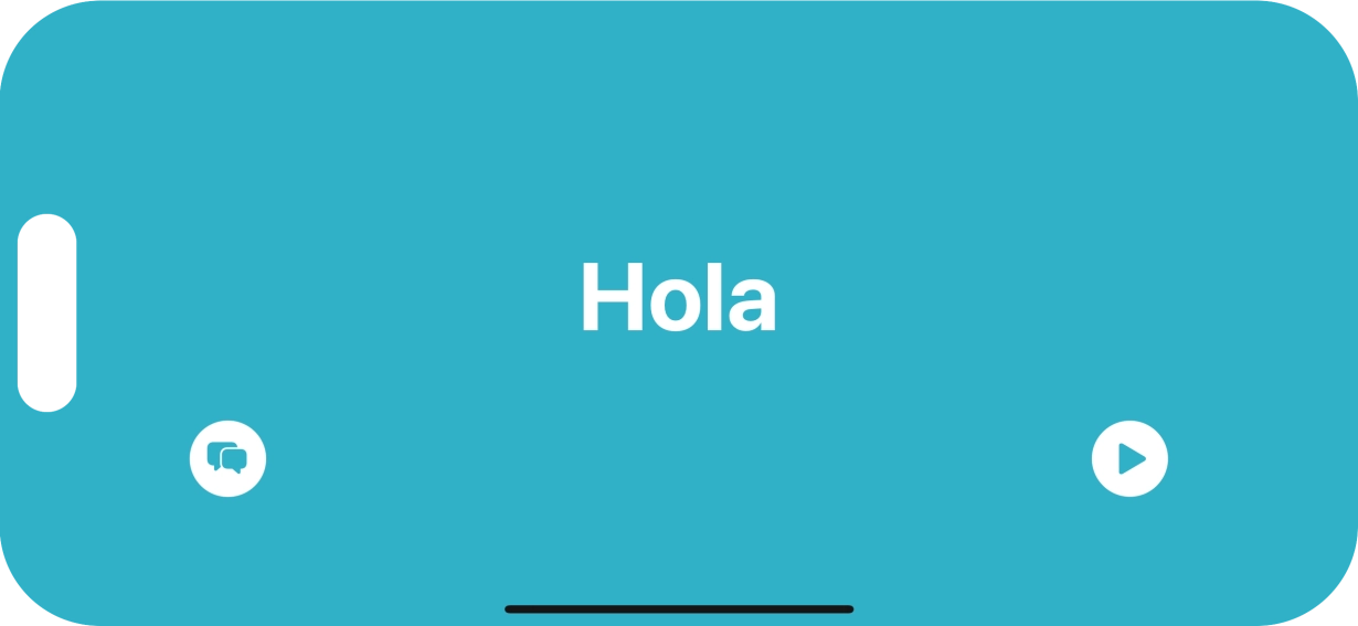 Press the split view icon to go back to display of both languages.