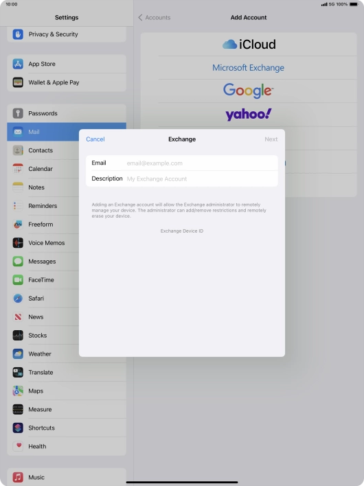 Press Email and key in your email address. Press Email and key in your email address.