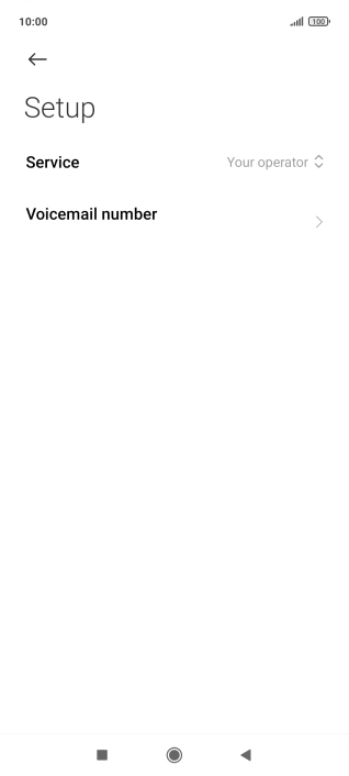 Press Voicemail number.