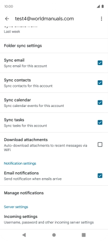 Press the field next to 