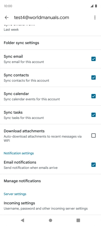 Press the field next to 