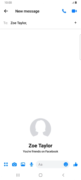 Press the text input field.