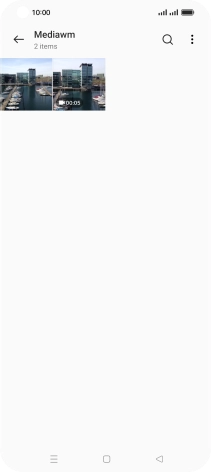 Press the required picture or video clip.