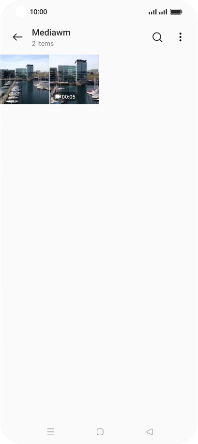 Press the required picture or video clip.