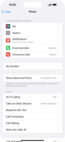 Press Wi-Fi Calling.