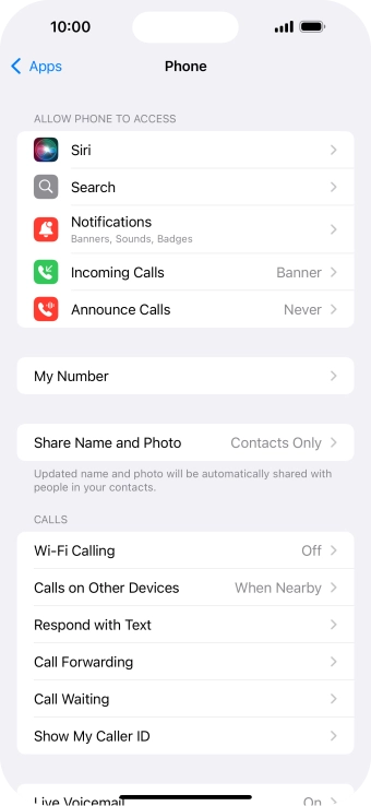Press Wi-Fi Calling.