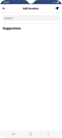 Press the search field and key in the required search word.