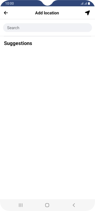 Press the search field and key in the required search word.