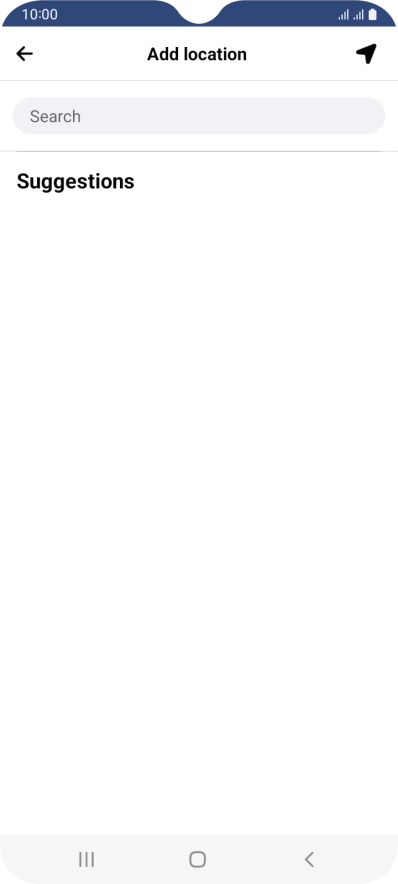 Press the search field and key in the required search word.