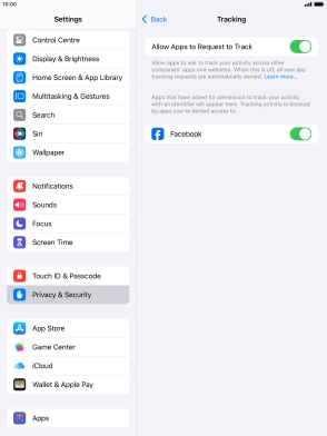Press the indicator next to Press the indicator next to