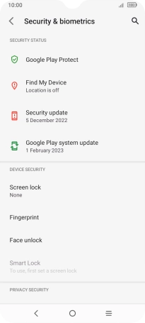 Press the Home key to return to the home screen.