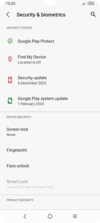Press the Home key to return to the home screen.