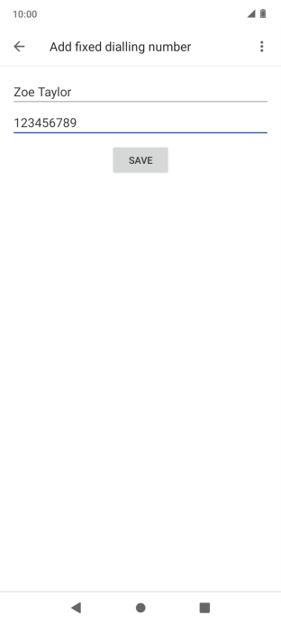 Press SAVE. Press SAVE.