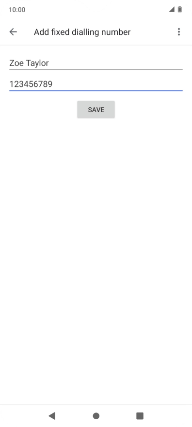 Press SAVE. Press SAVE.