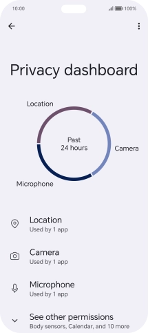 Press See other permissions.