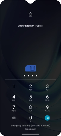 If you're asked to key in your PIN, do so and press the confirm icon.