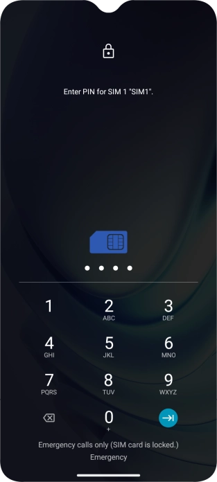 If you're asked to key in your PIN, do so and press the confirm icon.