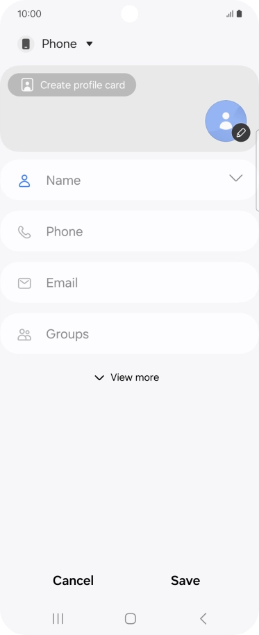 Press the address book drop down list.